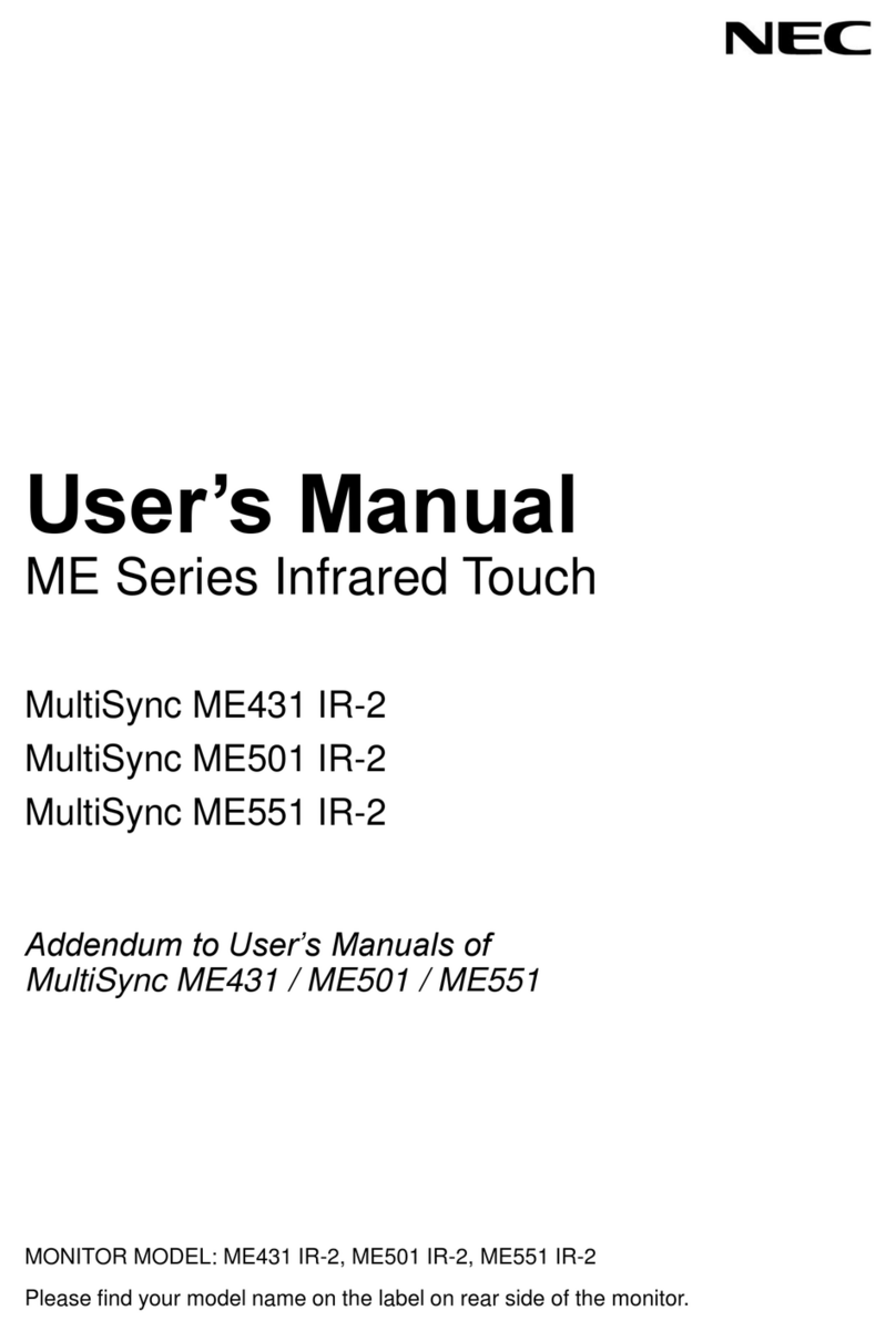 NEC MultiSync ME431 IR-2 Manuel utilisateur