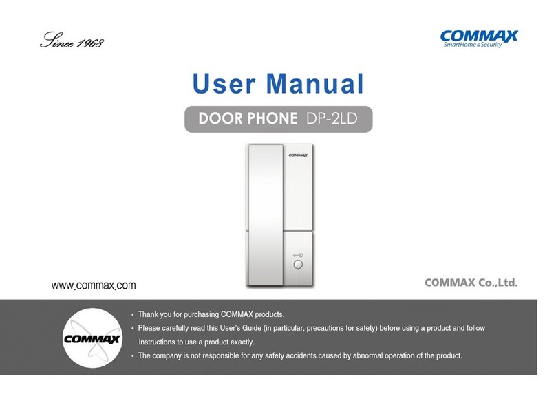 Commax DP-2LD Manuel utilisateur