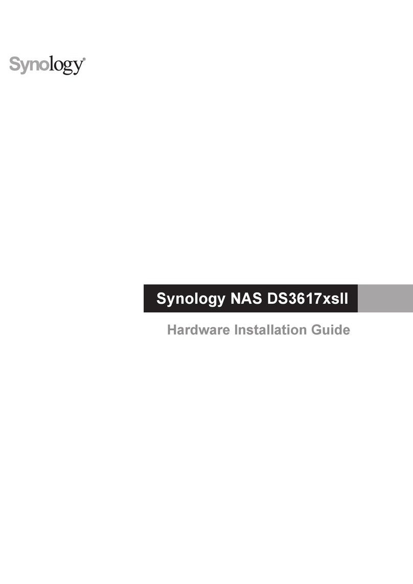 Synology DS3617xsII Manuel