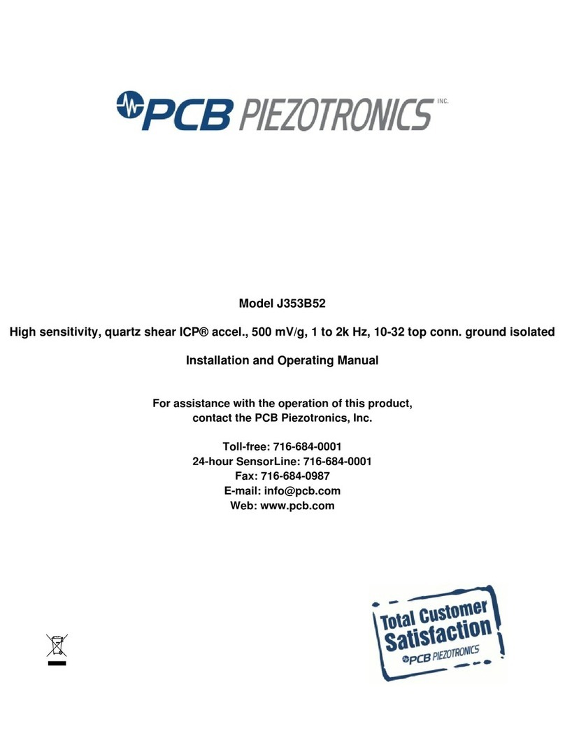 PCB Piezotronics J353B52 Manuel utilisateur