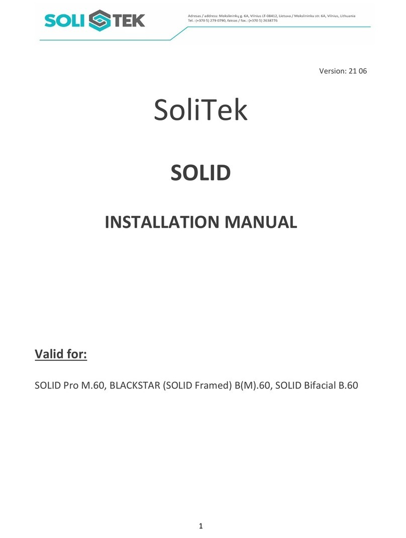 SoliTek SOLID Manuel utilisateur