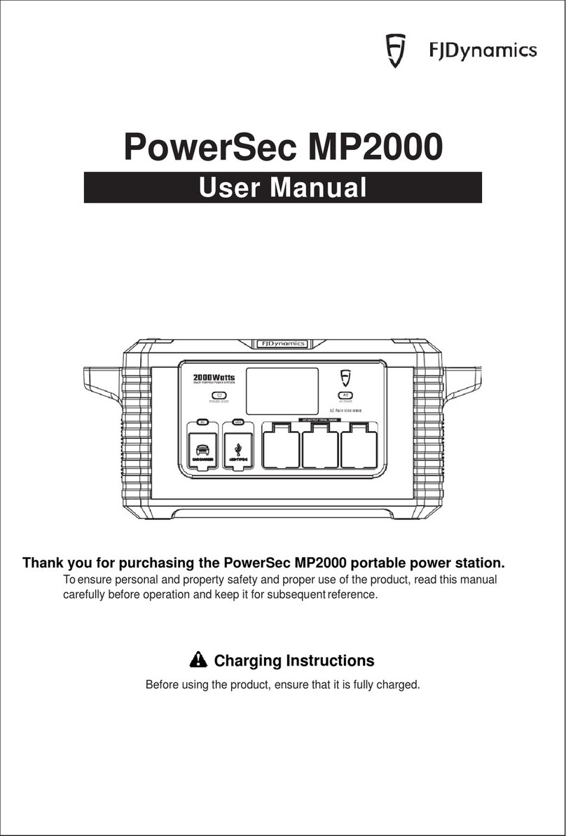 FJDynamics PowerSec MP2000 Manuel utilisateur FJDynamics PowerSec MP2000 Manuel utilisateur