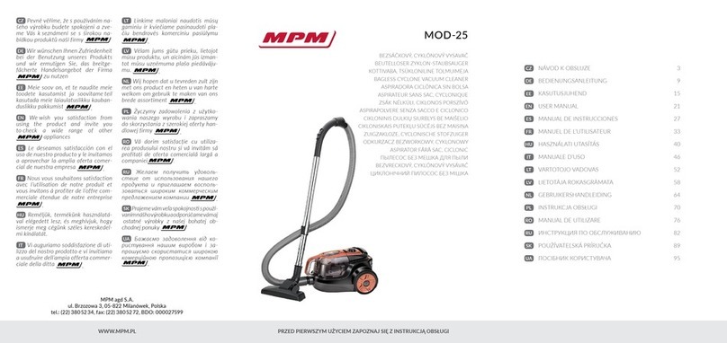 MPM MOD-25 Manuel utilisateur