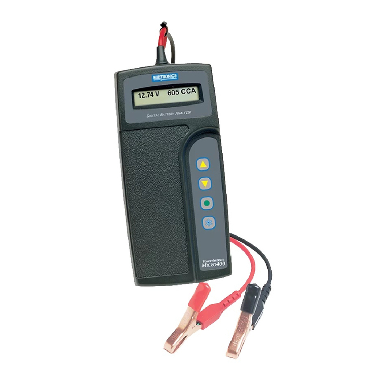 Midtronics PowerSensor MICRO 400 Manuel utilisateur Midtronics PowerSensor MICRO 400 Manuel utilisateur