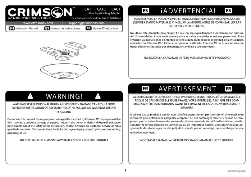 Crimson CA1 Manuel utilisateur