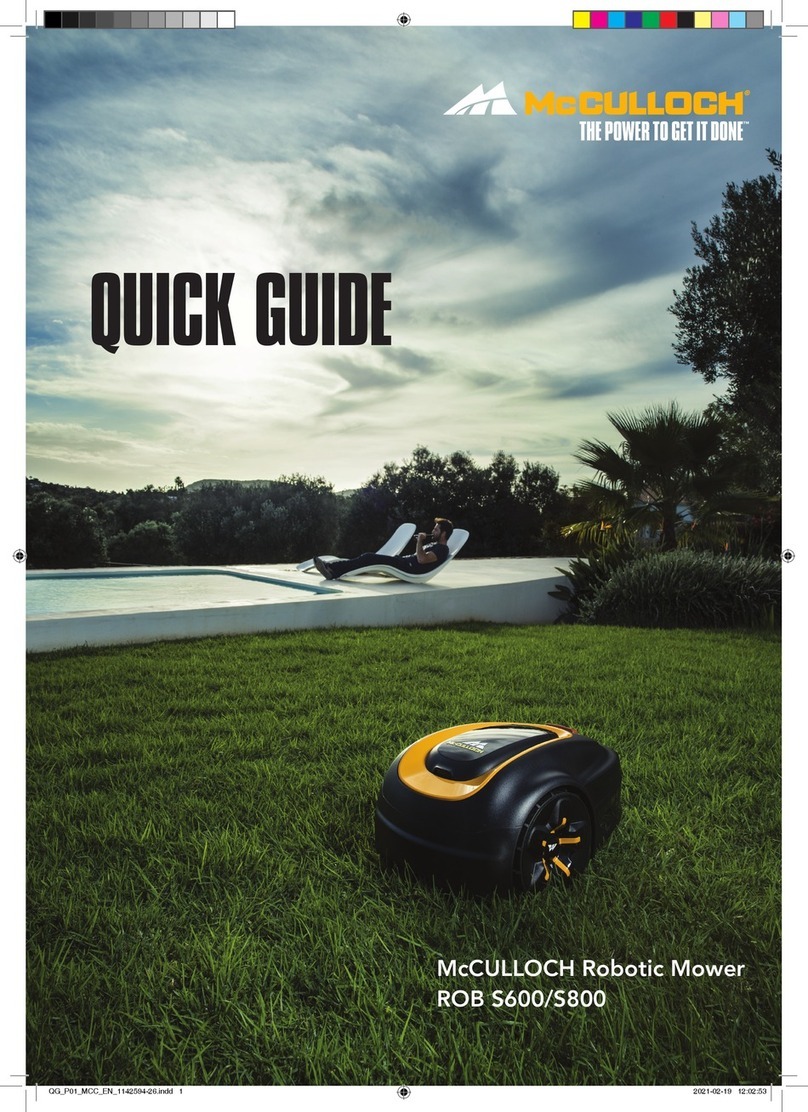 McCulloch ROB S800 Manuel utilisateur