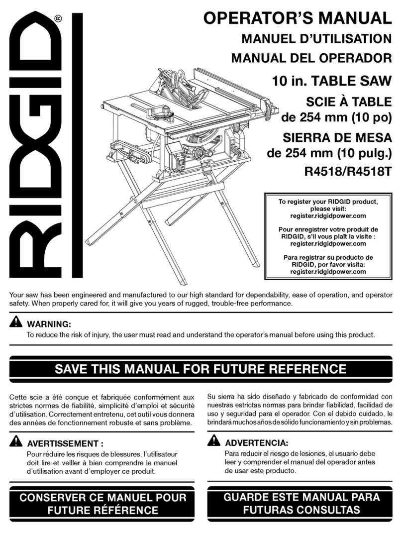 RIDGID R4518T Manuel utilisateur