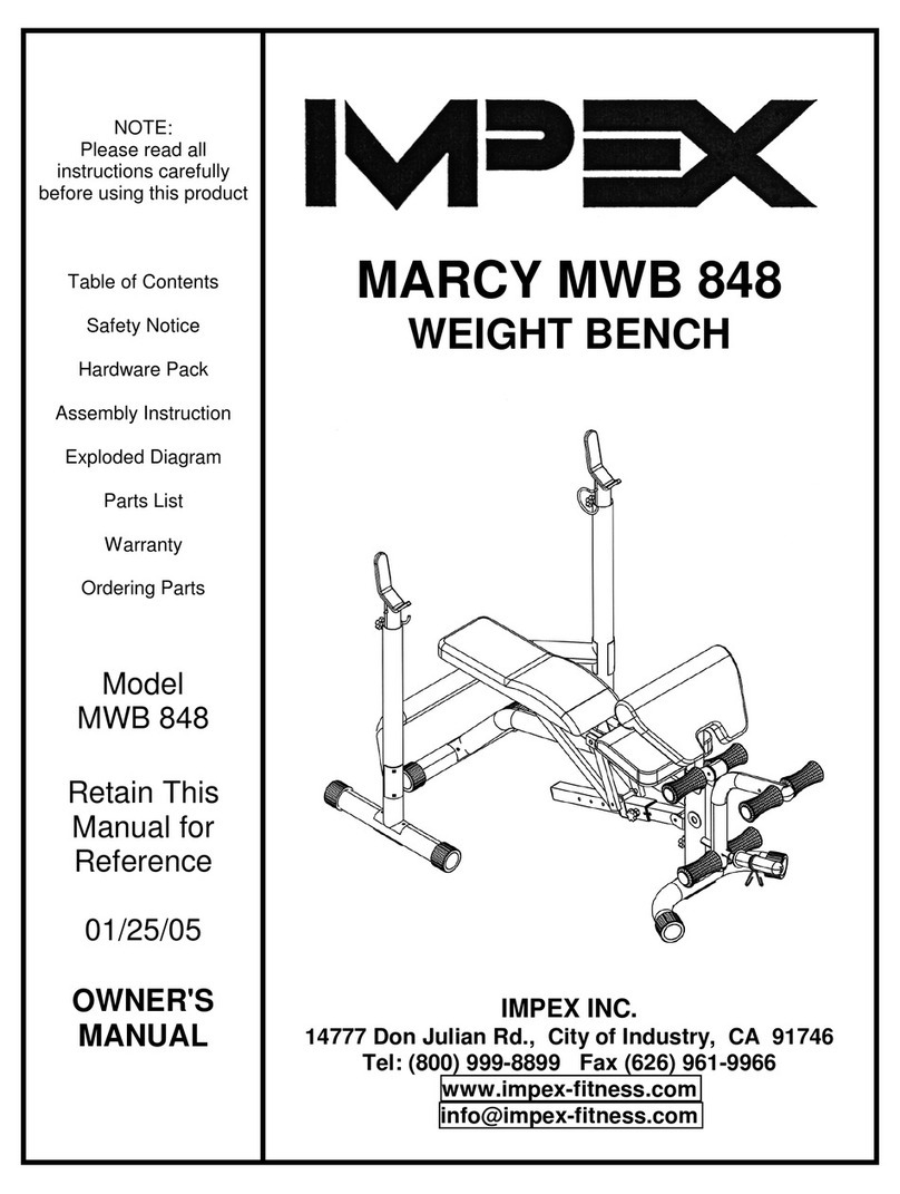 Impex MARCY MWB 848 Manuel utilisateur