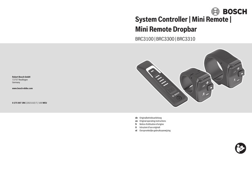 Bosch BRC3100 Manuel utilisateur