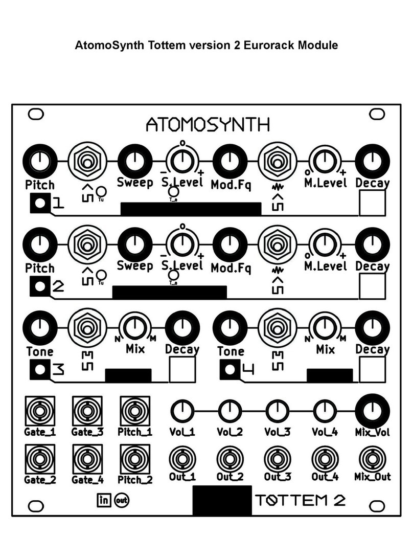 AtomoSynth TOTTEM 2 Manuel utilisateur