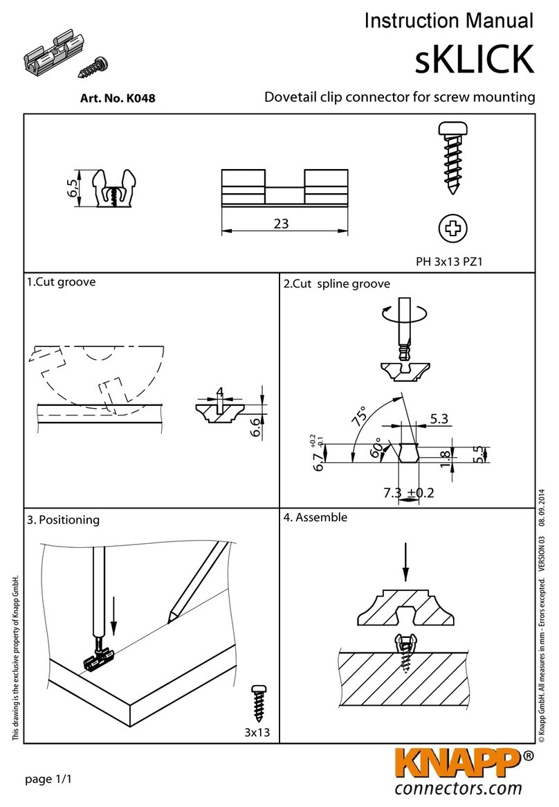 knapp sKLICK Manuel utilisateur knapp sKLICK Manuel utilisateur