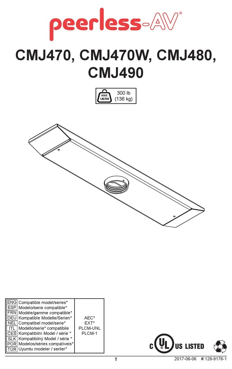 peerless-AV CMJ470 Manuel utilisateur