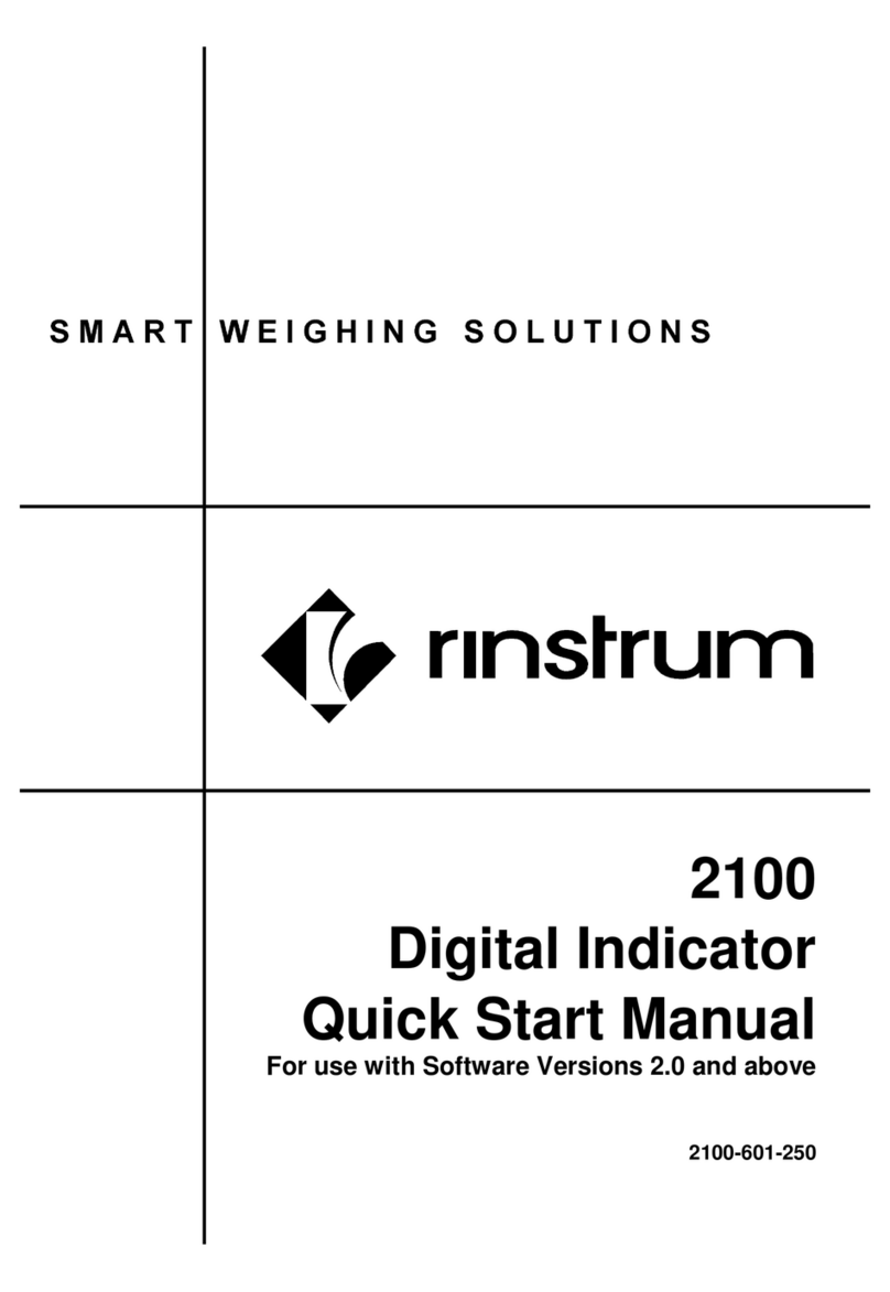 Rinstrum 2100 Manuel d'instructions