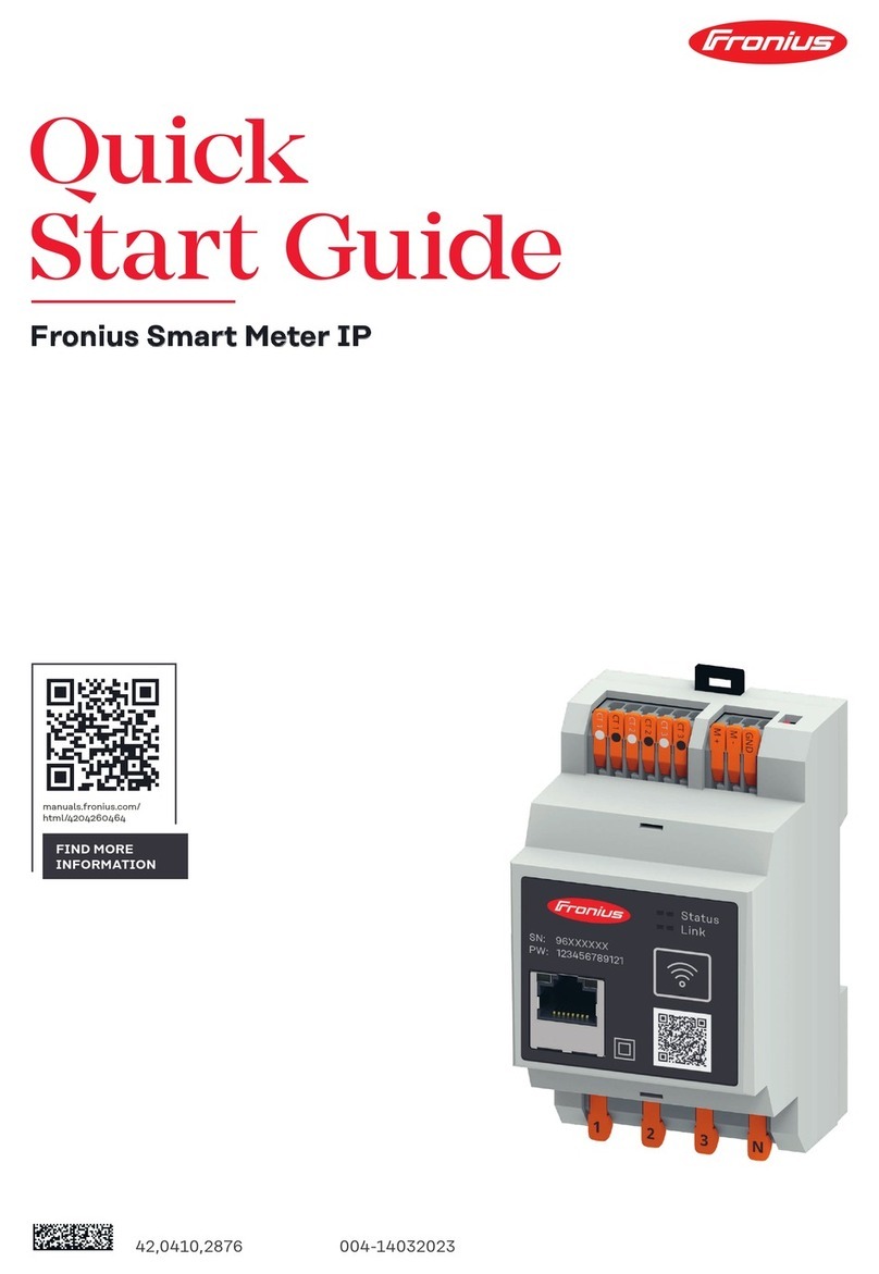 FRO­NIUS Smart Meter IP Manuel utilisateur