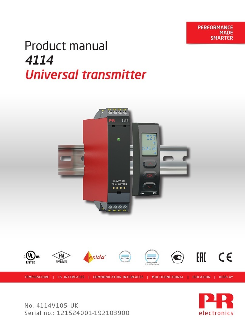 PR electronics 4114 Manuel utilisateur PR electronics 4114 Manuel utilisateur