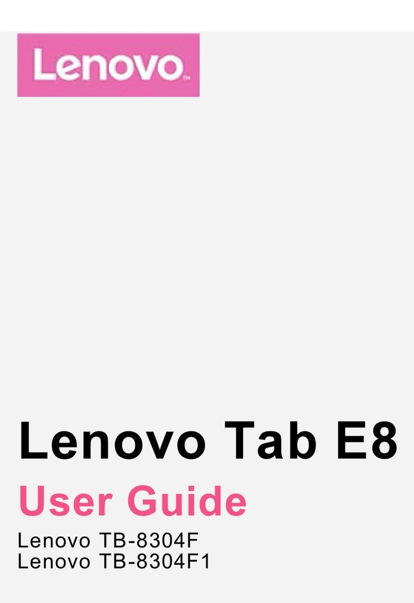 Lenovo Tab E8 Manuel utilisateur