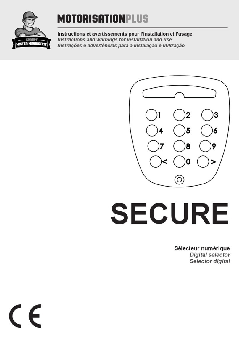 Motorisation+ SECURE Manuel utilisateur