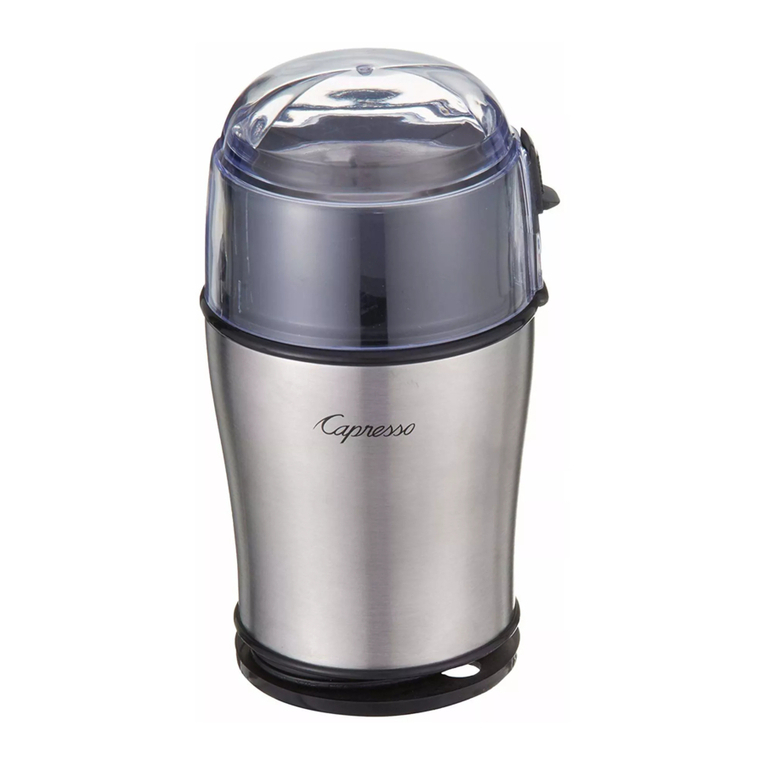 Capresso Cool Grind PRO Manuel utilisateur