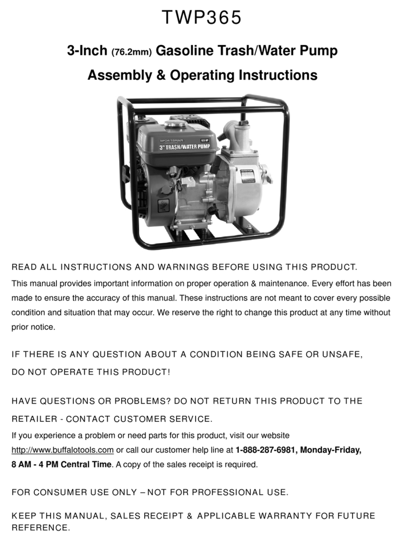 Buffalo Tools TWP365 Guide de référence rapide