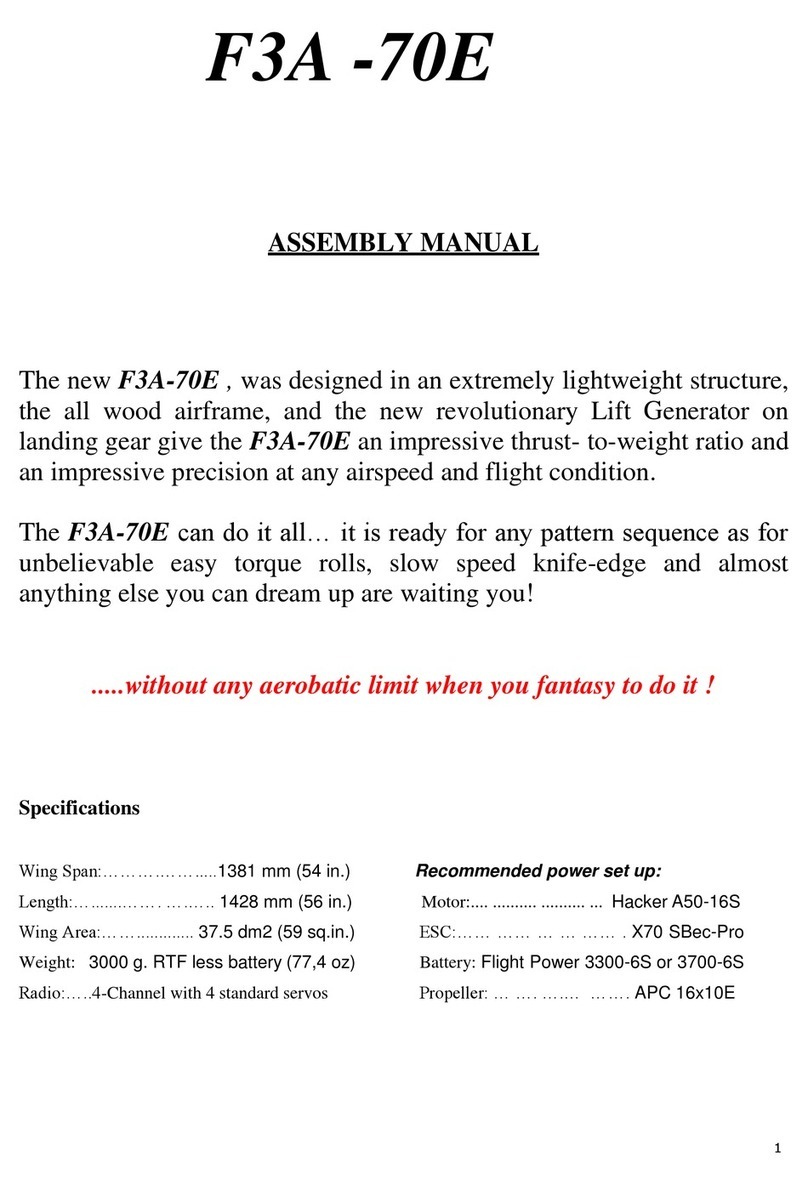 Sebart F3A-70E Manuel utilisateur