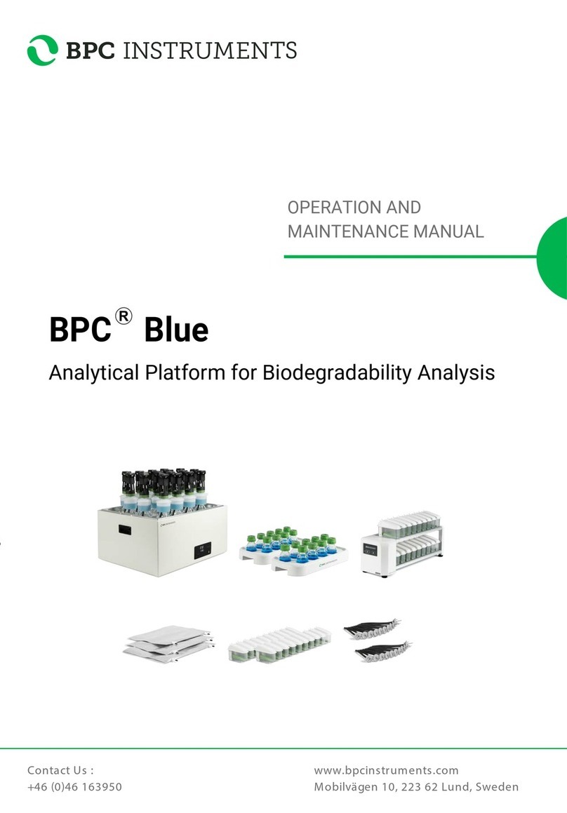BPC instruments BPC Blue Manuel utilisateur