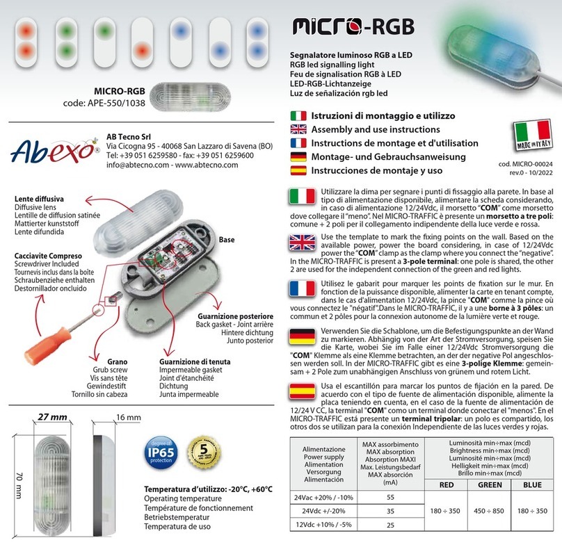 Abexo MICRO-RGB Guide de configuration rapide