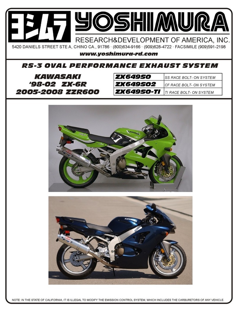 Yoshimura ZX649SO Manuel utilisateur