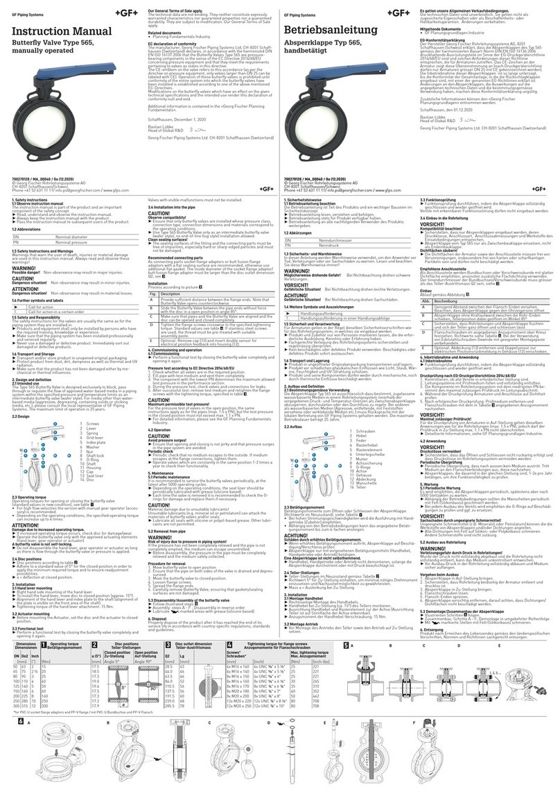 GF 565 Manuel utilisateur GF 565 Manuel utilisateur