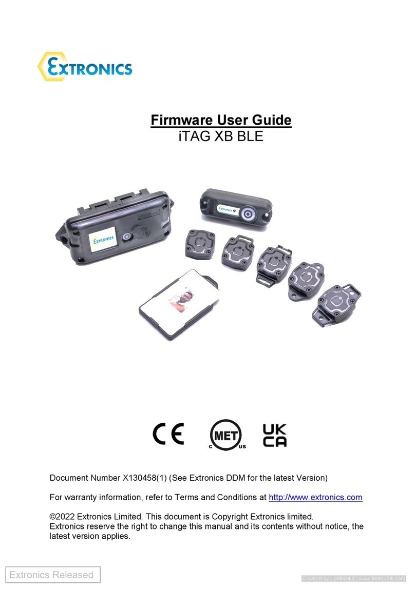 extronics iTAG XB BLE Manuel utilisateur