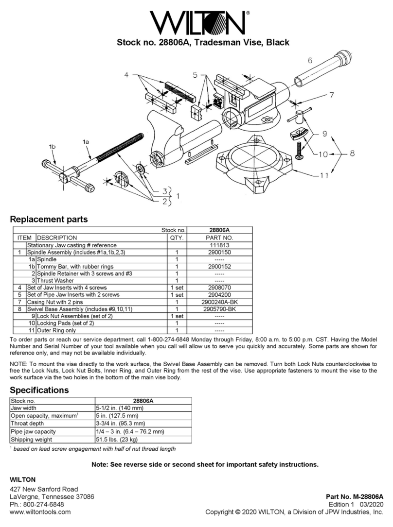 Wilton 28806A Manuel utilisateur