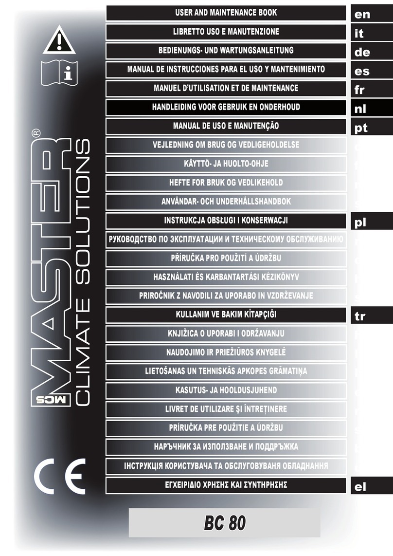 Master BC 80 Manuel Master BC 80 Manuel