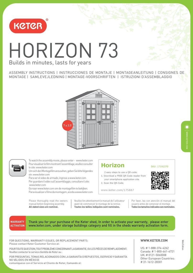 Keter HORIZON 73 Manuel utilisateur