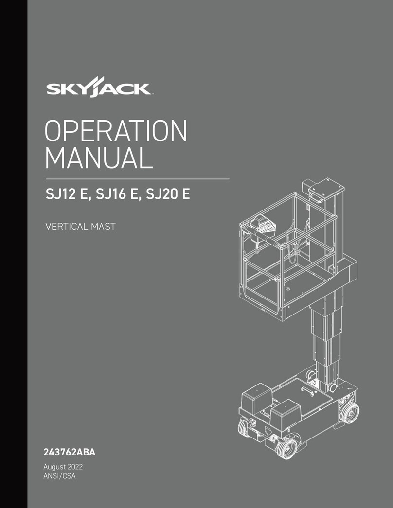 Skyjack SJ12 E Manuel utilisateur