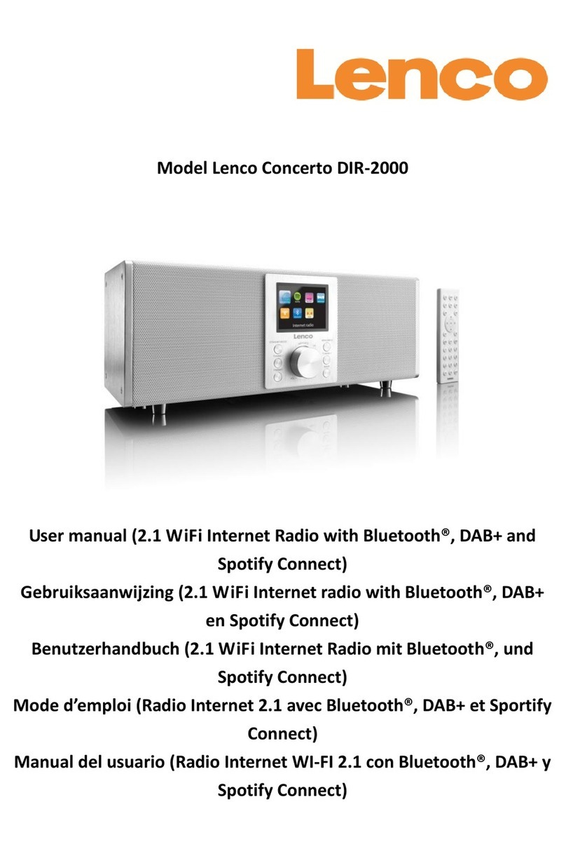 LENCO DIR-2000 Manuel utilisateur