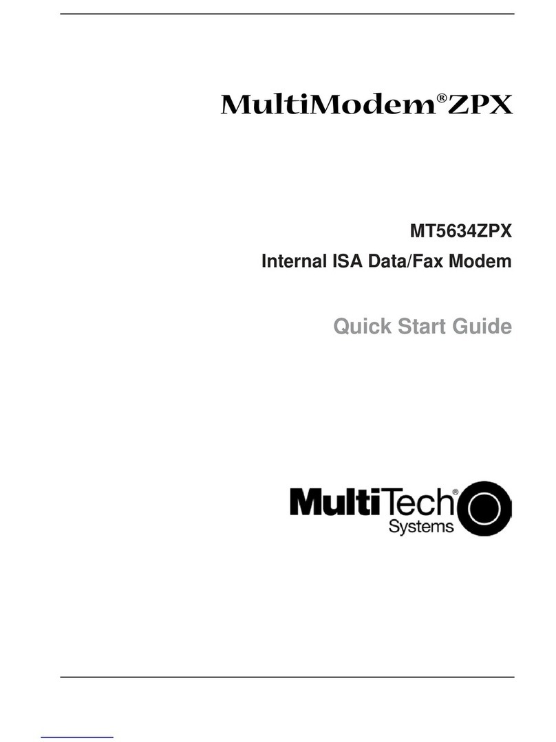 Multitech MultiModem ZPX Manuel utilisateur