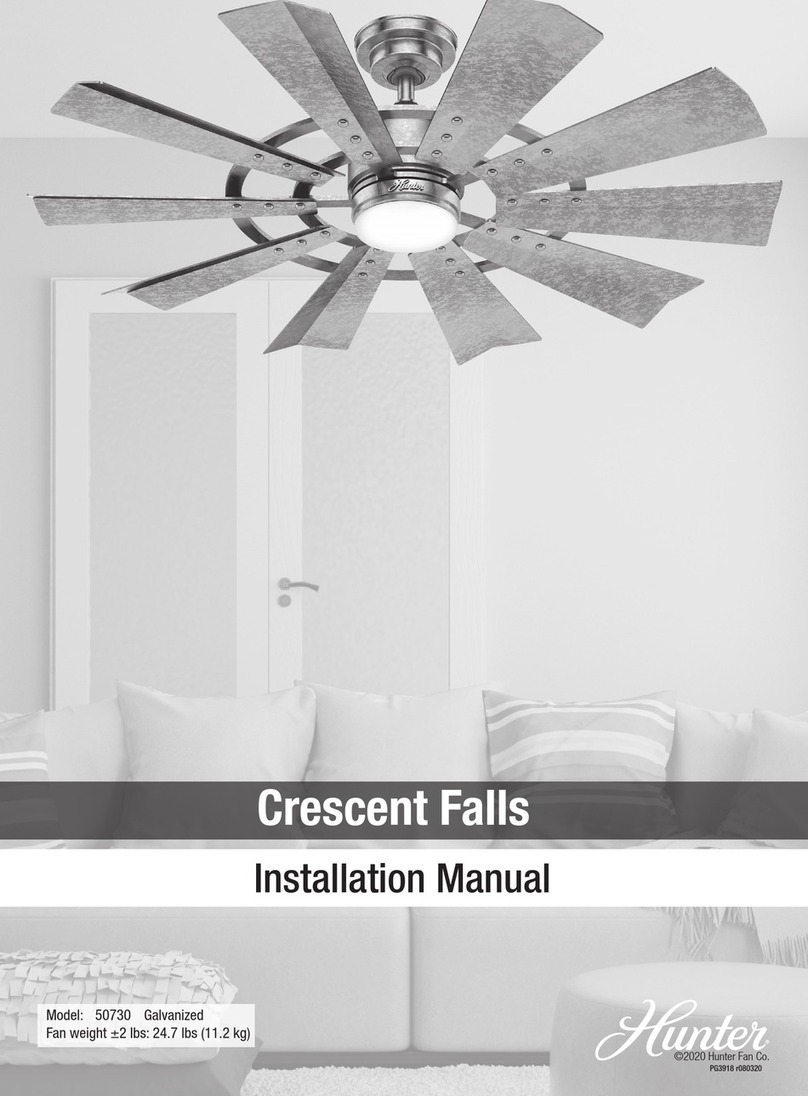 Hunter 50730 Manuel utilisateur Hunter 50730 Manuel utilisateur