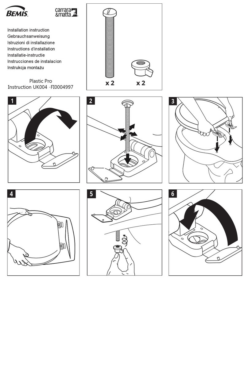 BEMIS Plastic Pro UK004 Manuel utilisateur BEMIS Plastic Pro UK004 Manuel utilisateur
