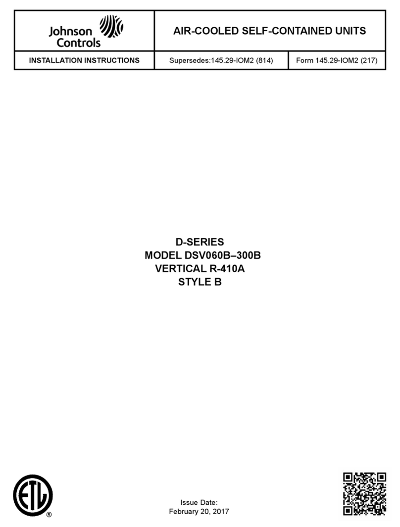 Johnson Controls DSV060B Manuel utilisateur
