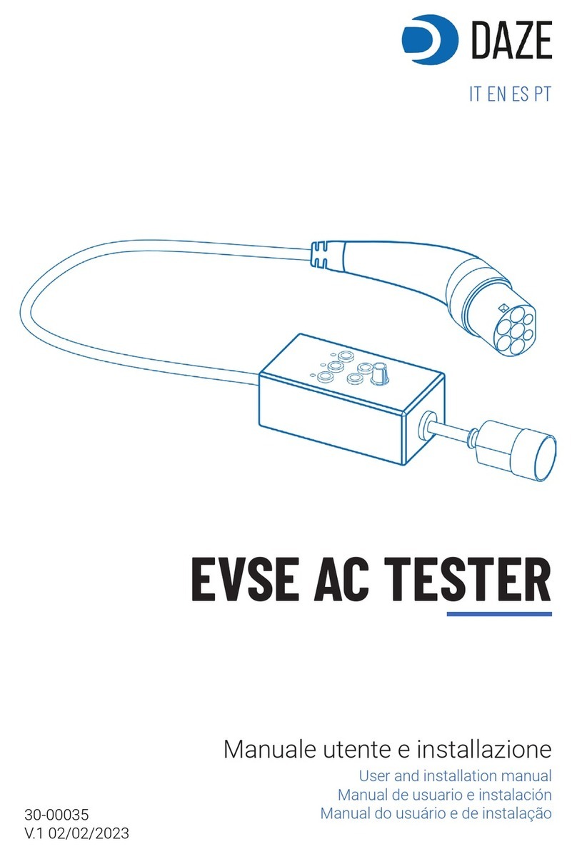DazeTechnology EVSE AC TESTER Manuel d'utilisation DazeTechnology EVSE AC TESTER Manuel d'utilisation