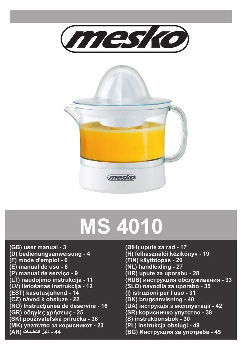Mesko MS 4010 Manuel utilisateur Mesko MS 4010 Manuel utilisateur