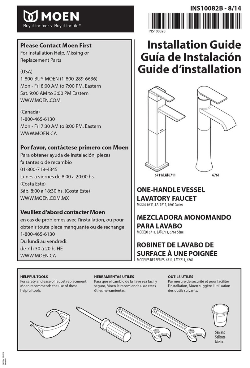 Moen 6711 Series Manuel utilisateur