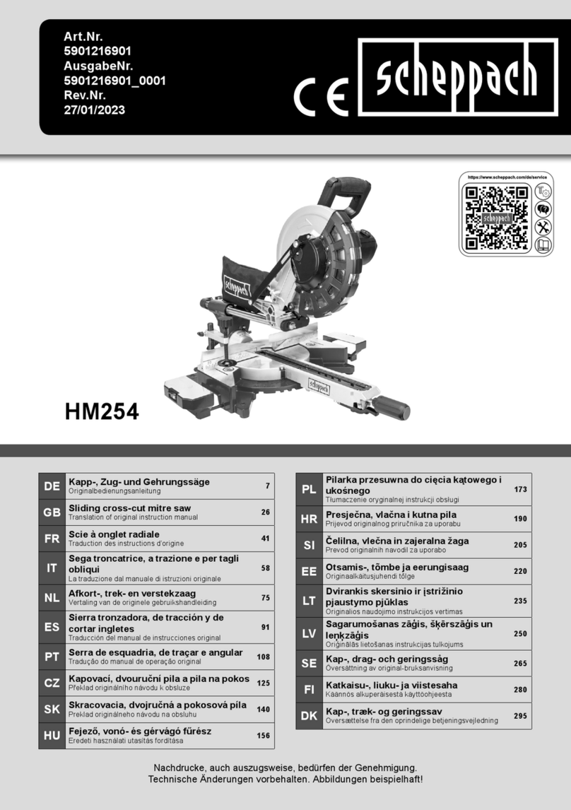 Scheppach HM254 Instructions d'utilisation