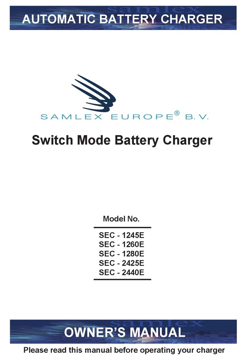 Samplex Europe SEC-1260E Manuel utilisateur