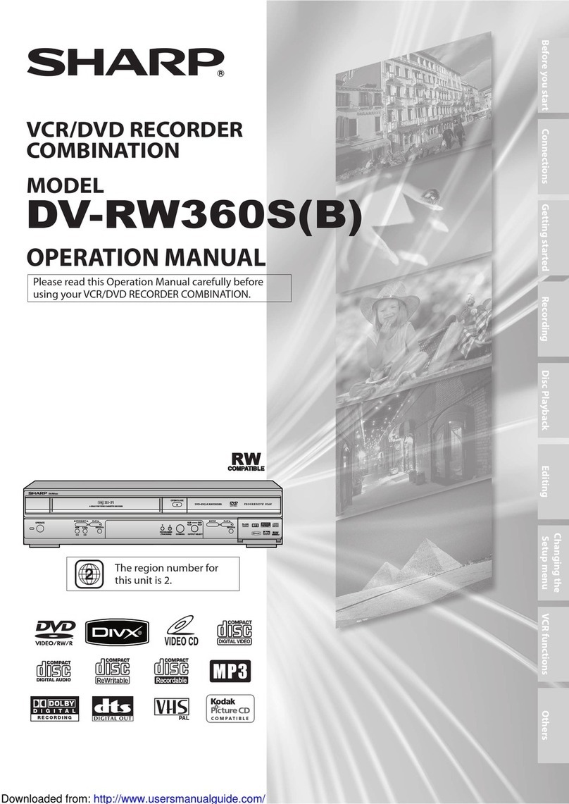 Sharp DV-RW360B Manuel utilisateur