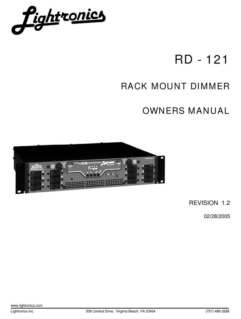 Lightronics RD-121 Manuel utilisateur