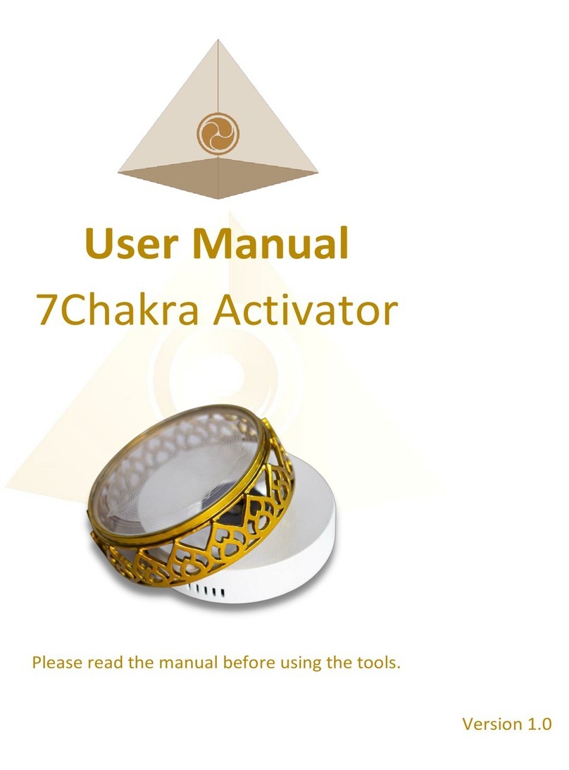 Light Mandalas 7Chakra Activator Manuel utilisateur