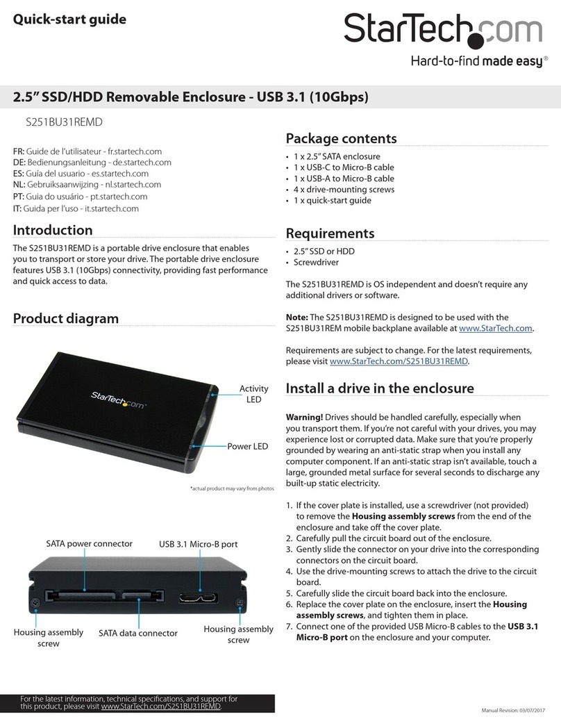StarTech.com S251BU31REMD Manuel utilisateur