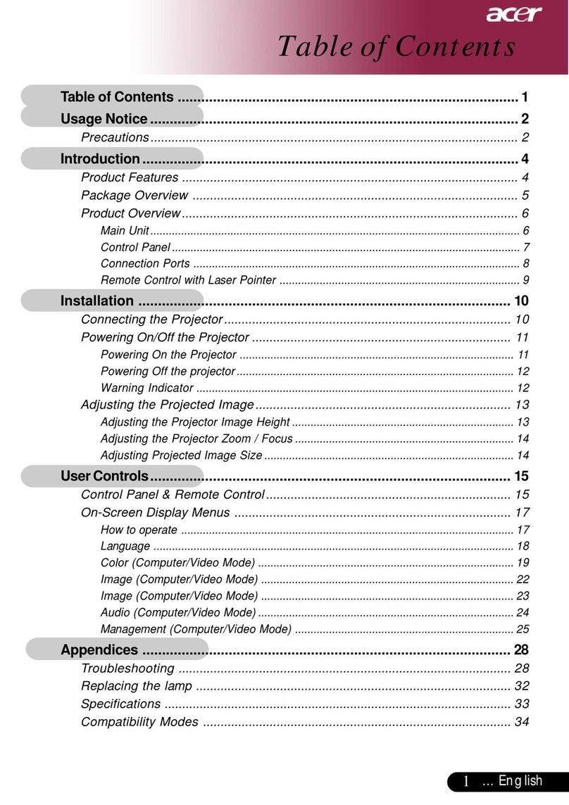 Acer PD525D Manuel utilisateur Acer PD525D Manuel utilisateur