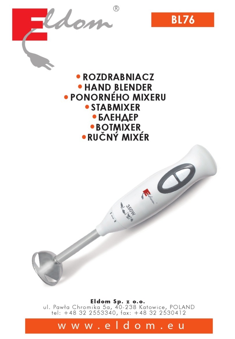 Eldom BL76 Manuel utilisateur