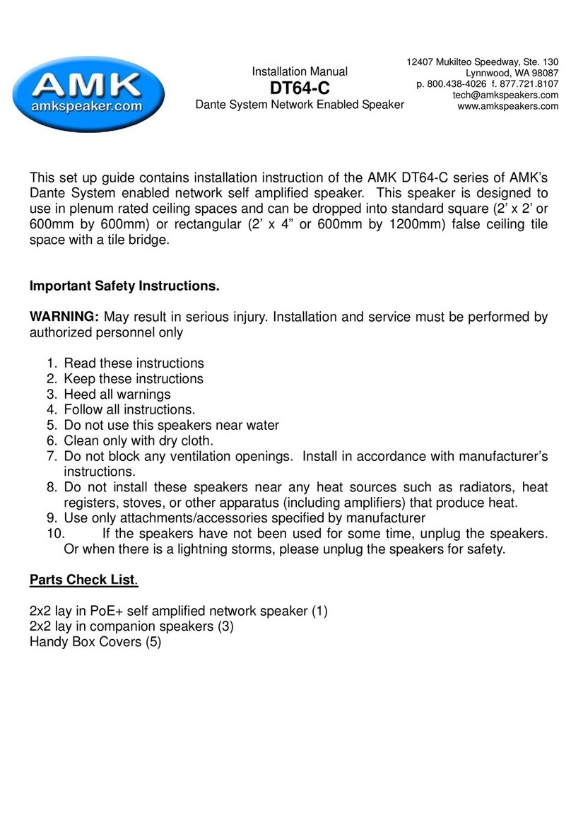 AMK DT64-A Manuel utilisateur AMK DT64-A Manuel utilisateur